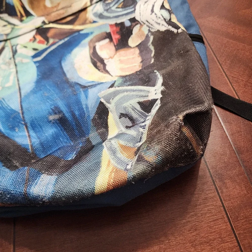 Nintendo Backpack Unisex Large Blue Zelda Breath of the Wild Link Graphic Bag